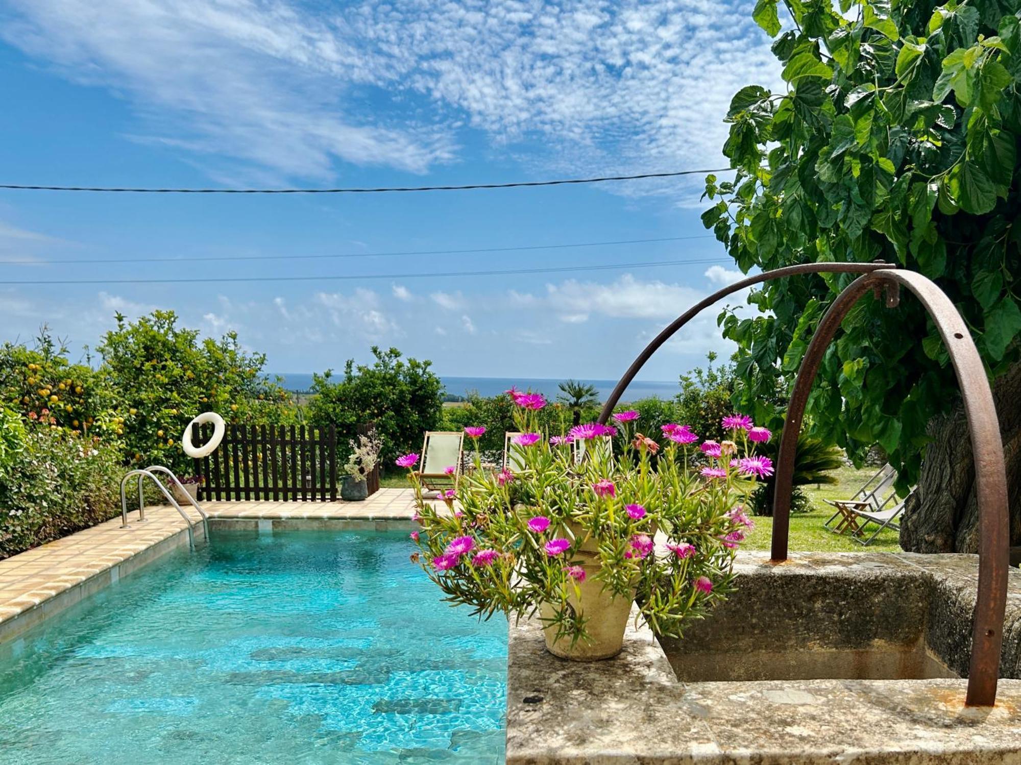 Authentic Sicilian Charm, Pool, Sea View, Wi-Fi & Parking Villa Avola Kültér fotó